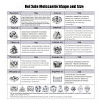 Oval Brilliant Cut Loose Moissanite Diamond 3*5mm-10*14mm Small Size For Jewelry