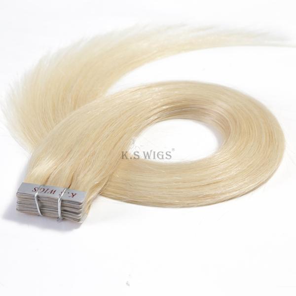 Wholesale Perfect Quality 100% Blond color Indian thick Tape on Human hair