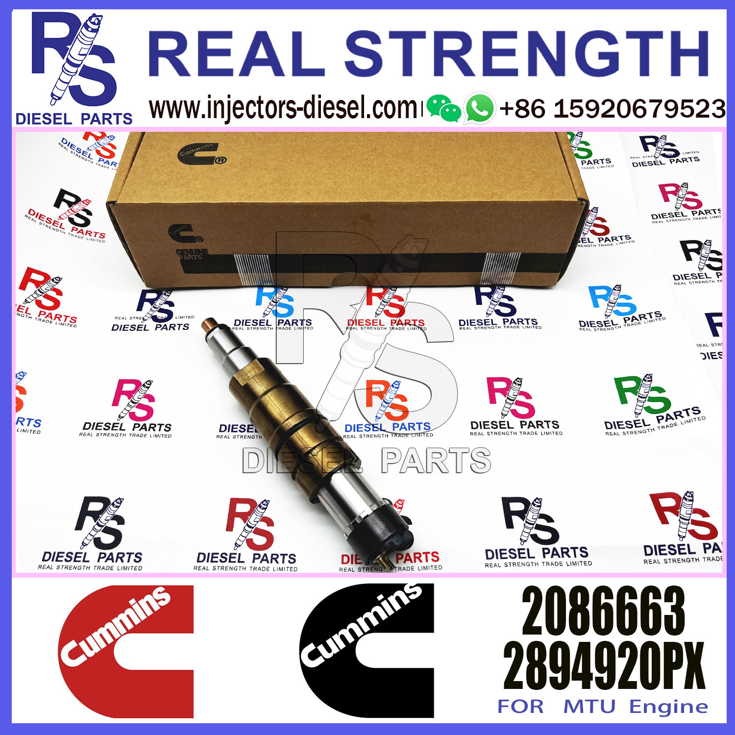 Diesel Common Rail Fuel Injector 1948565 2030519 2031836 2031835 2086663