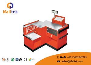 Quality Orange Supermarket Checkout Counter Safety Double Side Eco - Friendly wholesale