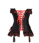 Ajustable Black hourglass corset