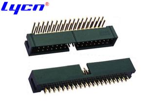 Quality 180 Degree DIP 2.54 Mm Box Header 90 Degree Bend 1000mΩ Min Resistance wholesale