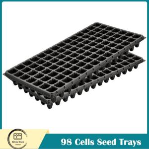 Quality 15 To 288 Cells Black Plastic Seed Trays / Plastic Plant Starter Trays wholesale