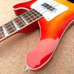 Top quality Rick 4003 model Ricken 4 strings Electric Bass guitar in Cherry