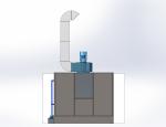 Naturally Intake Air Spray Booth Water Curtain Filter Furniture Industrial