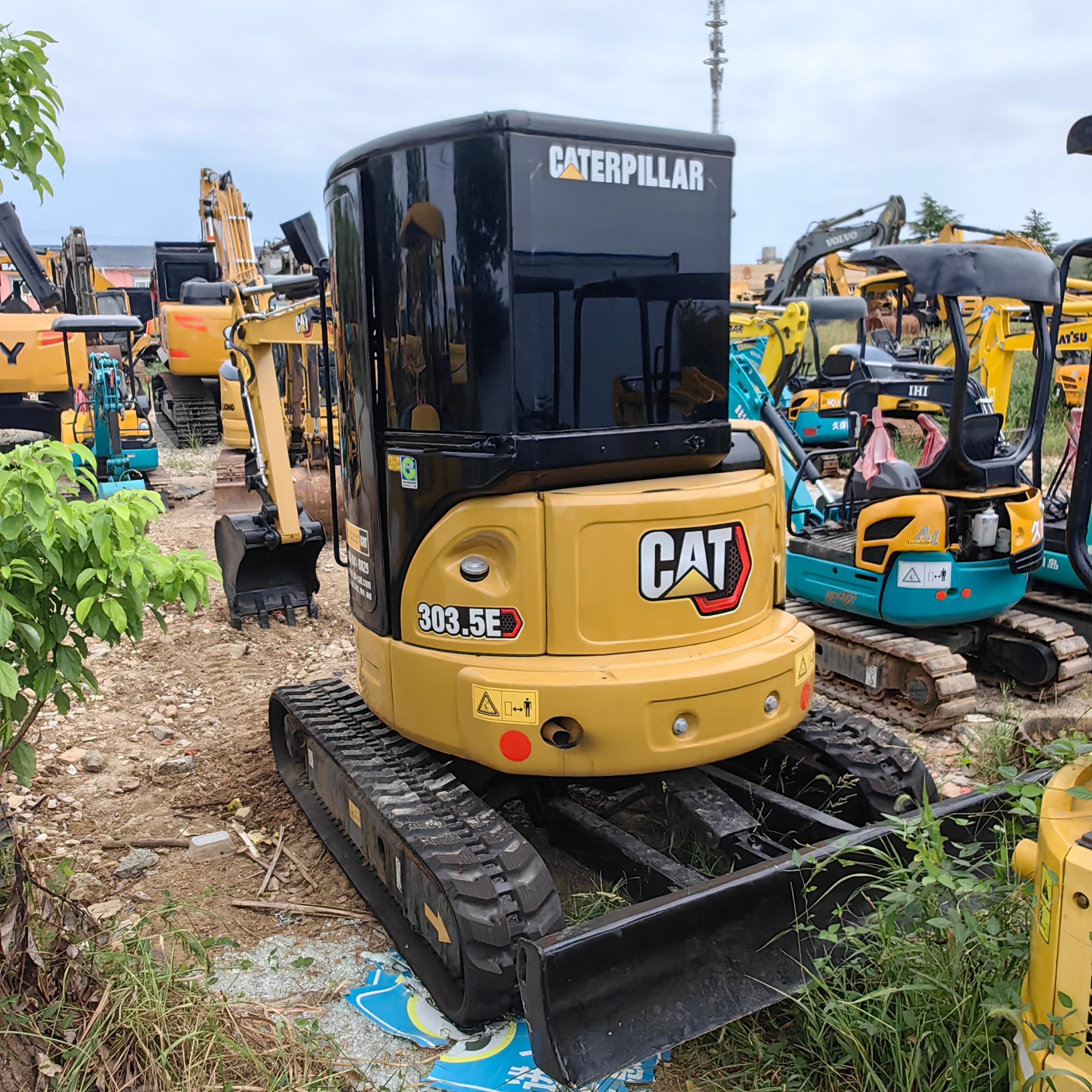 3ton Secondhand Mini Cat 303.5 Crawler Digger Used Compact Caterpillar Backhoe Excavator