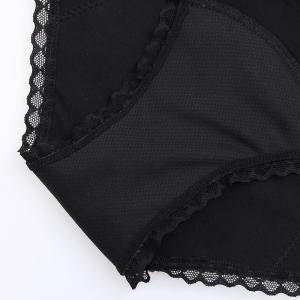 Quality Fashion lace design Menstrual Panties Plus Size Women Soft Anti-bacterial Period Panties 4 layer period panties wholesale