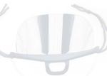 Food Processing Healthcare Industry Plastic Face Mask With Logo Anti Fog