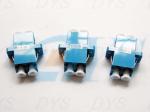 LC Duplex Fiber Optic Attenuator , Blue / Green / Metal Fiber Optical Fiber