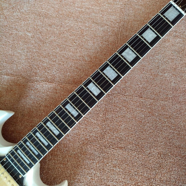 High quality SG electric guitar styles, ebony fingerboard, gold hardware, 3 pieces pickups electric guitar