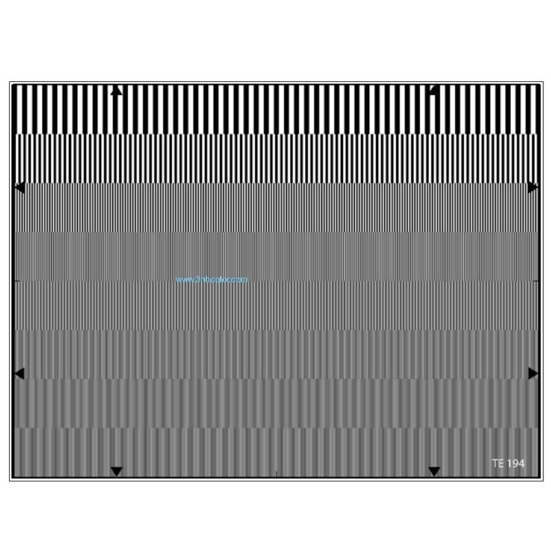 Sineimage YE0194 Aliasing Test Chart 