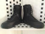 Hot sale black leather boot/combat boot