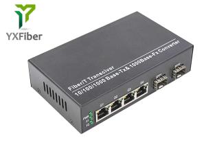 Quality 2G4E 1 Gigabit Fiber Optic To RJ45 Media Converter wholesale