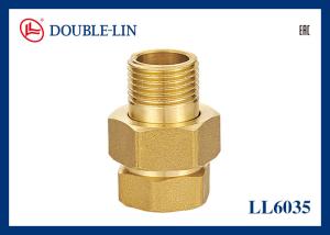 Quality 1/2 &quot; To 1 &quot; Male X Female Brass 3-piece Straight Connector Flat Washer wholesale