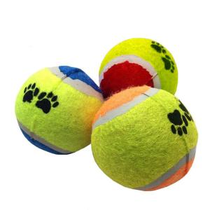Quality squeaky pet tennis ball training toy ball 3 pack 2.5'' wholesale