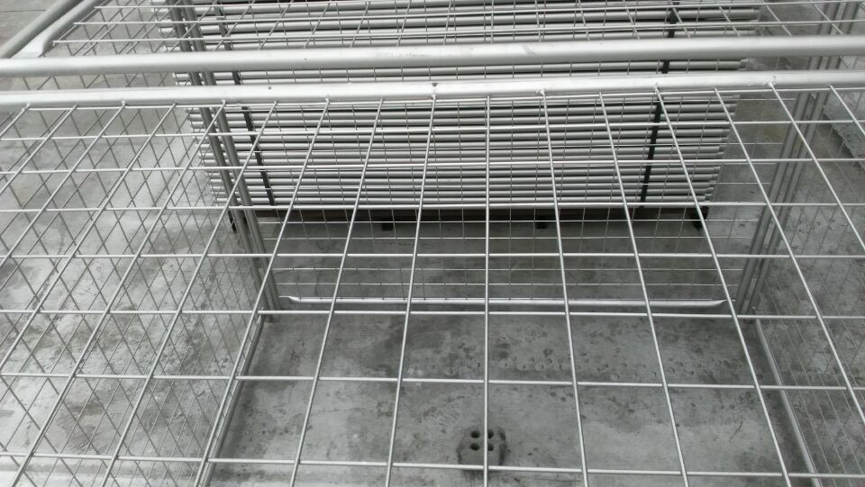 Hot Dipped Galvanized 42 Microns Rubbish Cage With 12 Clamps