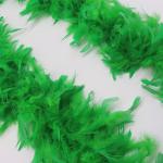 Marabou And Turkey Chandelle Feather Boa , Green Feather Scarf Festival