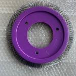 LK Stenter Machine Parts Brush Wheel Purple Plastic Body Stainless Steel Hair