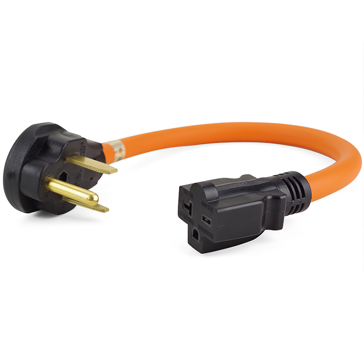 1.5FT Nema 6-50P to 6-15R/6-20R Welder Power Adapter Cord for 1 Outlet 50-Amp to 6-20R 20A and US Plug Standard