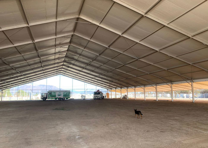 Outdoor 40m Warehouse Aluminum Frame Tent With Sandwitch Wall