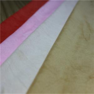 Quality garment fabric polyester velboa fabrics linen fabric price wholesale