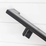 Carbon Steel Handrail Bracket for Contemporary and Minimalist Metal Stair Rail