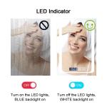 Square Shape Illuminated Anti Fog Film For Bathroom Mirror 300mm*500mm 220-240V
