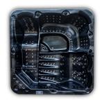 6 Person Acrylic Freestanding Massage Hot Tub Outdoor Whirlpool Spa Bathtub With
