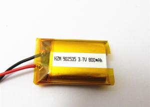 Quality Bluetooth Earphone 3.7 V 800mah Lipo Battery , 2 Cell Li Polymer Battery 902535 wholesale