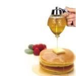 Drip free honey dispenser transparent acrylic 200ml honeypot muffin companion