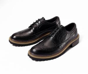 Quality Spring / Autumn Men's Casual Shoes Round Toe Mens Black Leather Loafer Shoes wholesale
