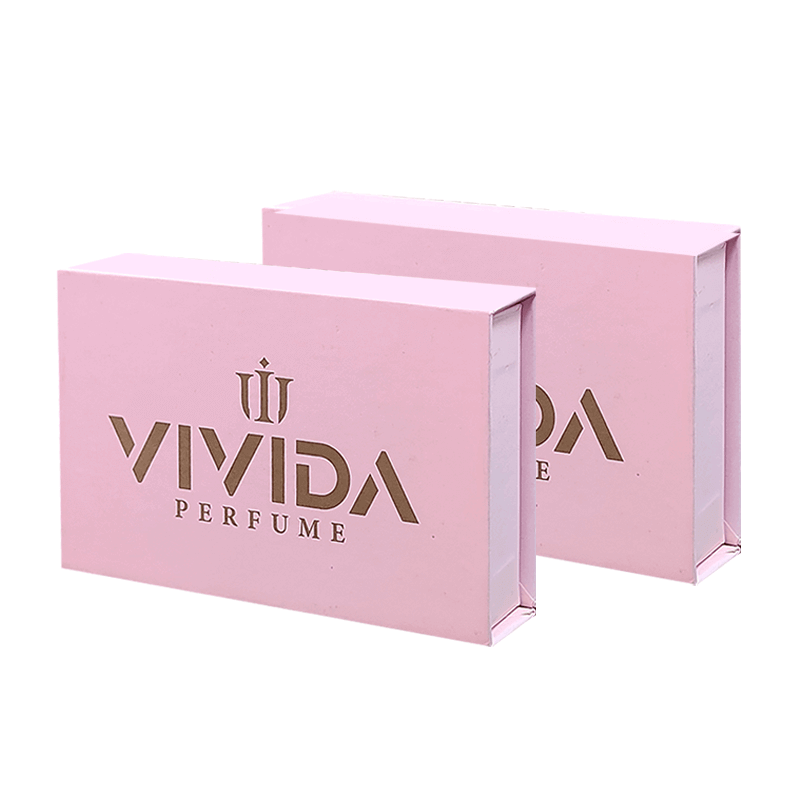 Custom Logo Print Magnetic Book Shape Gift Box for Cologne Perfume and Cosmetics