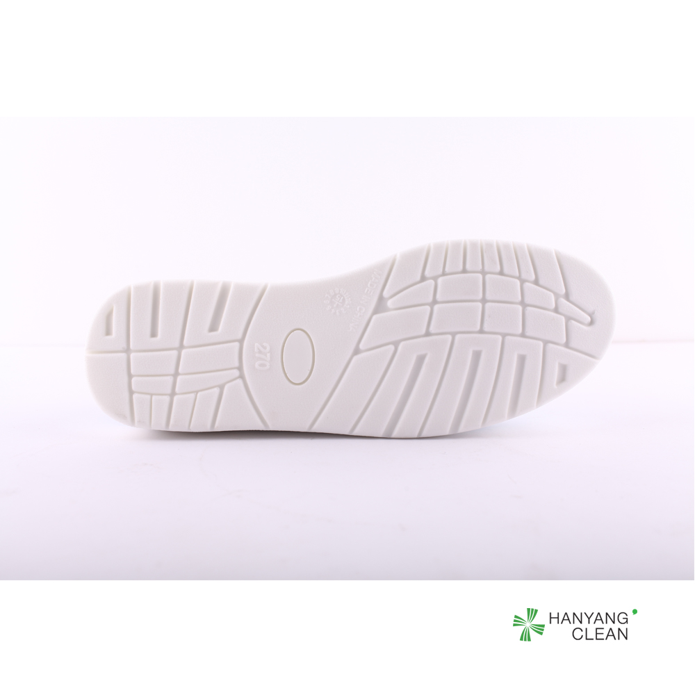 Cleanroom stripe blue canvas PVC sole anti slip shoe esd antistatic lab shoes for pharmaceutical factory