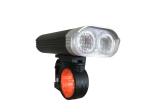 Double Cree Small Powerful Led Bike Lights , Battery Powered Bicycle Headlight
