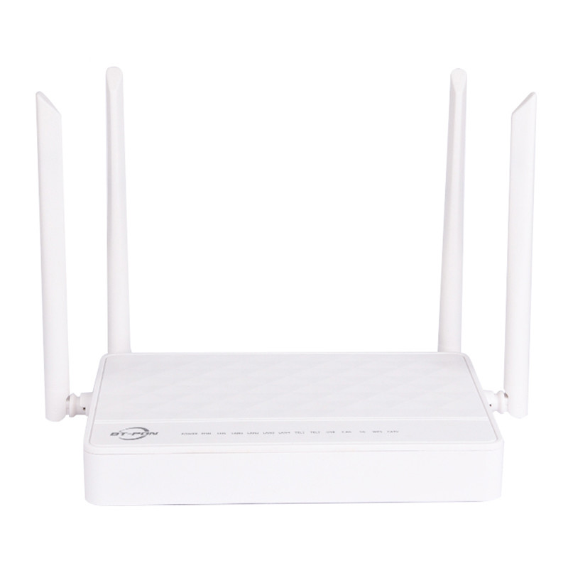 Dual Band ONT 4GE 2VOIP 2.4G 5.8G WLAN 1 USB CATV EPON ONU