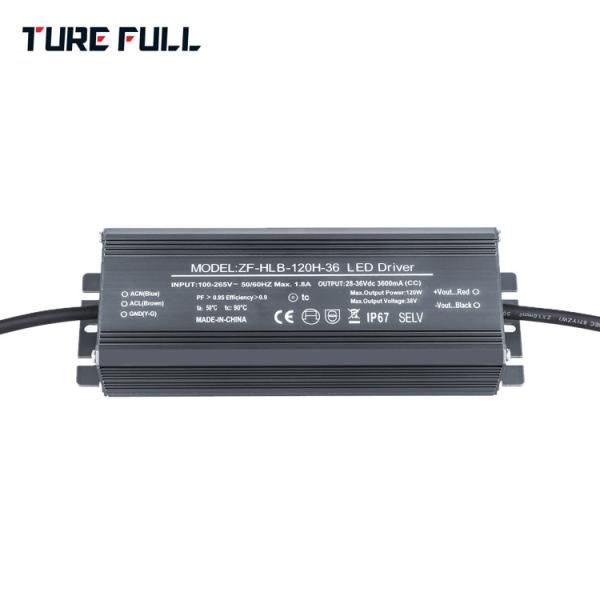 36v 3.6a Waterproof Electronic Led Driver , Constant Current 120w Led Power