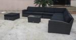 9pcs poly rattan big rattan furniture