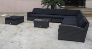 Quality 9pcs poly rattan big rattan furniture wholesale
