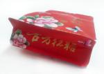 Flat Bottom Plastic Food Packaging Bags , Sugar Plastic Zipper Pouches