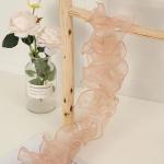 12cm*2m Wrinkled Edge Lace Ribbon For Flower Package And Gift Packing