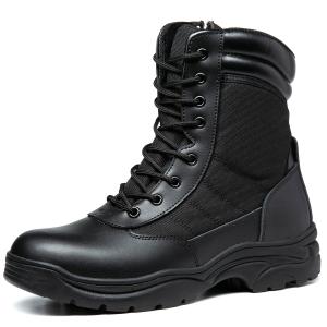 Quality Black Tactical Safety Shoes Winter Breathable Safety Boots High Top wholesale