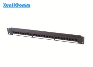 Quality utp cat5e or cat6 24 port 1u 19inch rj45 network patch panel wholesale