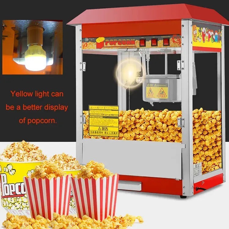 China Stainless Steel Commercial Caramel Kettle Sugar Corn Popcorn Machine For Sale