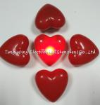 Heart Shaped Flashing LED Badges For Festival Items , Party Flashing Items