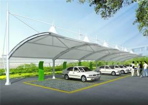 Quality Waterproof PVDF Coated Metal Cantilever Car Parking Shade wholesale