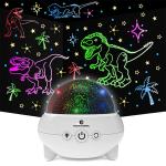 Multicolor Rotatable Dinosaur Projector Lamp , Kids Animal Star Light Projector
