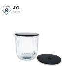 Zamac Zinc Alloy Black Metal Candle Lids RoHs Environmental Friendly