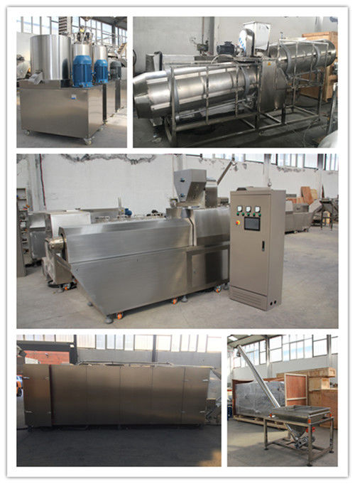 Automatic Puff Snacks Snacks Production Machines Stainless Steel Material Made