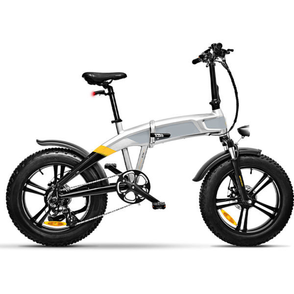48V 10.4Ah lithium battery multicolored electric folding bike 20*4.0 fat tyre OEM