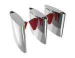 Oval Wing Pedestrian Turnstile Gate For Office Buildings / Hotels